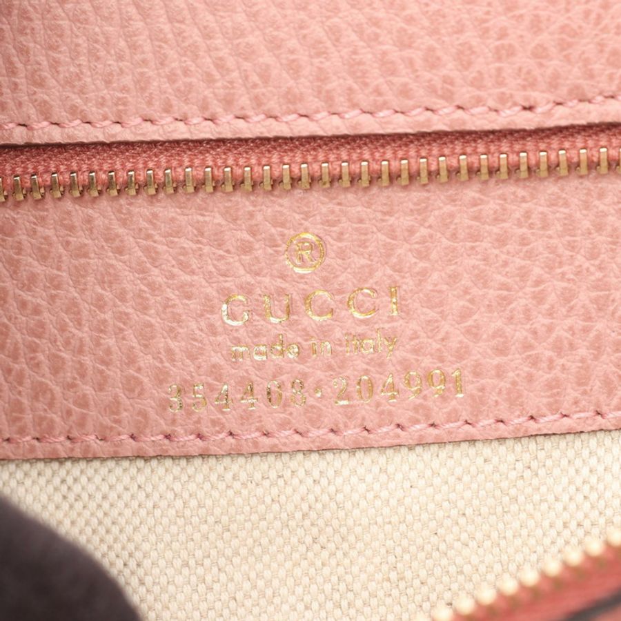 GUCCI Swing Tote 單肩包 354408 皮革 米色 二手 女士-3