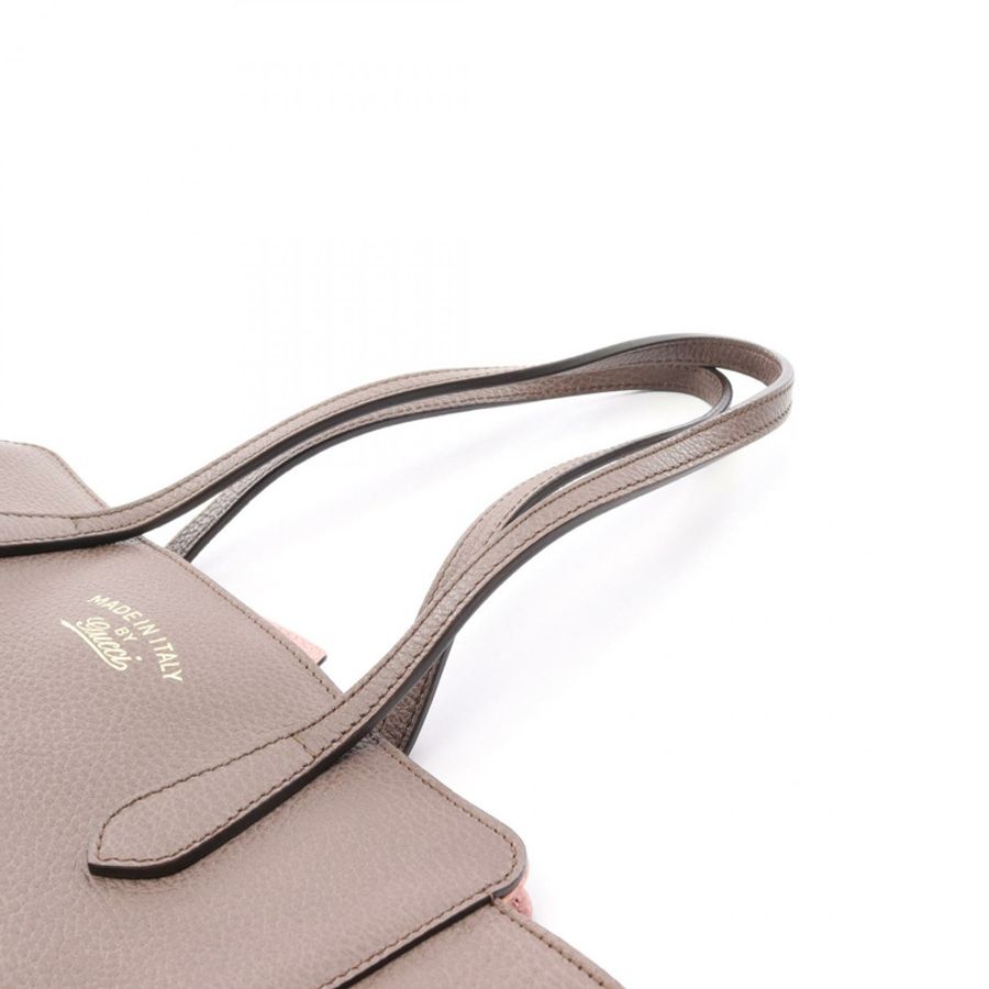 GUCCI Swing Tote 單肩包 354408 皮革 米色 二手 女士-6