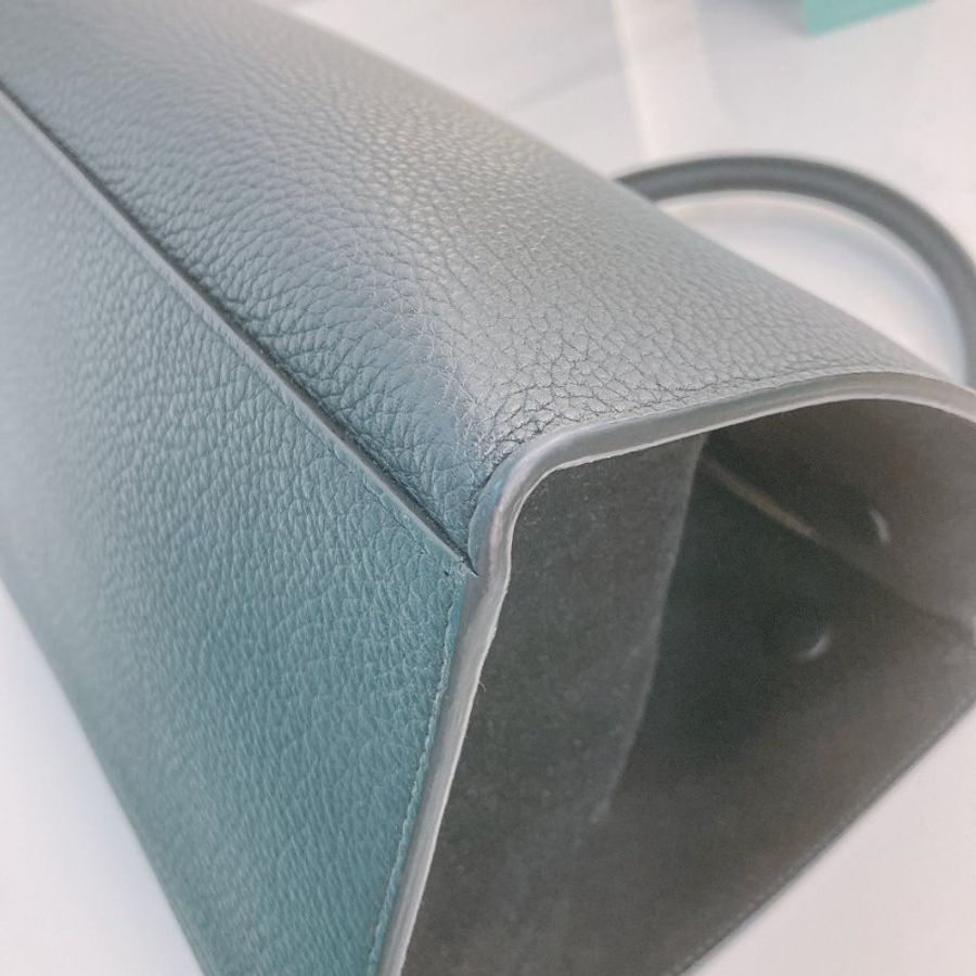 MS0748 Celine 賽琳 鞦韆包 牛皮手提包 黑色銀扣 Trapeze 26cm Calfskin Black x PHW-10