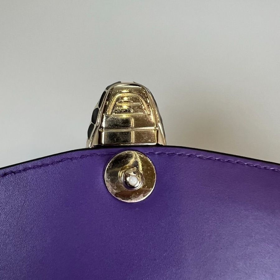BVLGARI 紫蛇頭包中號-10