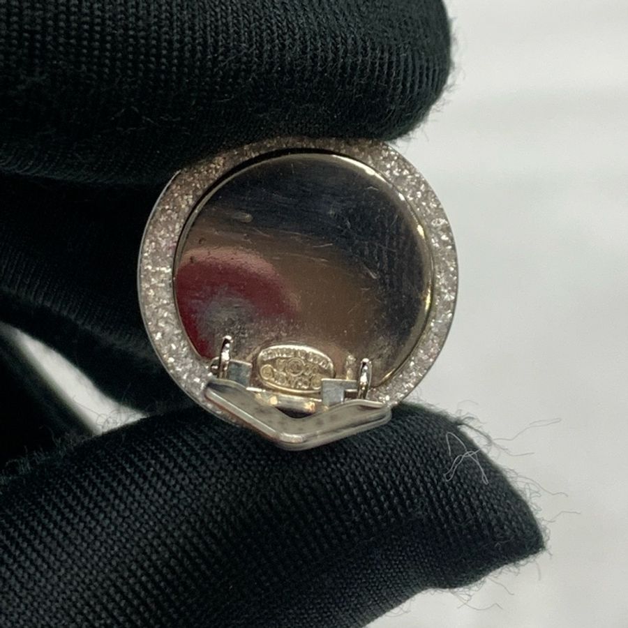Chanel 銀色 金粉 水晶糖果耳夾-19