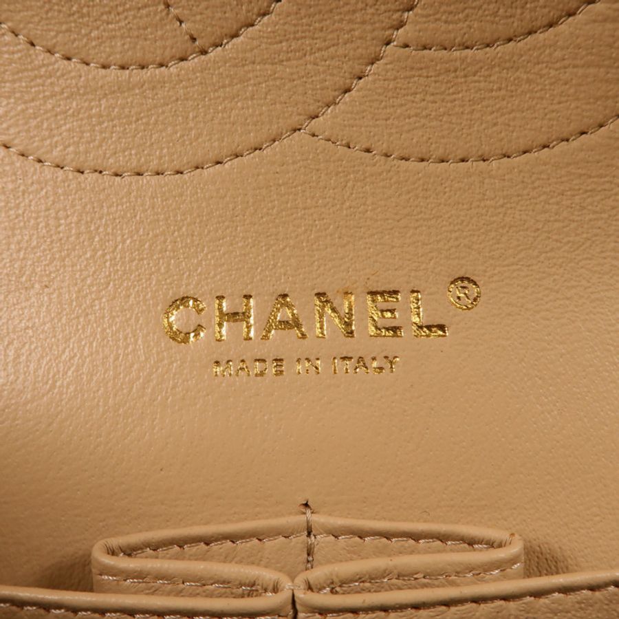 CHANEL 牛皮皮革Large Classic鏈帶肩背袋-8