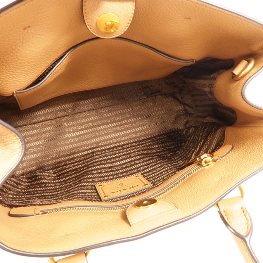 PRADA 牛皮皮革2Way Shoulder Bag手挽肩背兩用袋-4