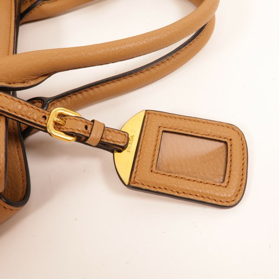 PRADA 牛皮皮革2Way Shoulder Bag手挽肩背兩用袋-6