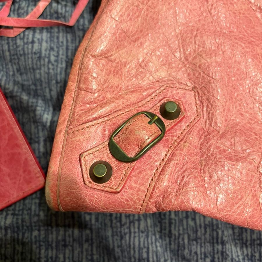 Balenciaga Classic City 機車包｜粉色｜附鏡子｜經典停產款-20