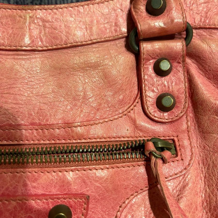 Balenciaga Classic City 機車包｜粉色｜附鏡子｜經典停產款-38