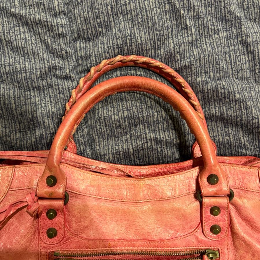 Balenciaga Classic City 機車包｜粉色｜附鏡子｜經典停產款-56