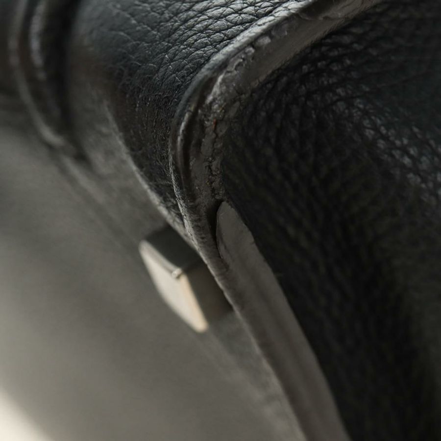 【日本直送】CELINE Luggage Mini Shopper 手提包,黑色銀色皮革,正品 yk20573SAM-15