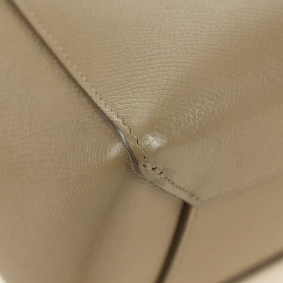【日本直送】CELINE Belt Bag Micro Hand Bag Leather 2way Beige Gold Auth 185805M-17