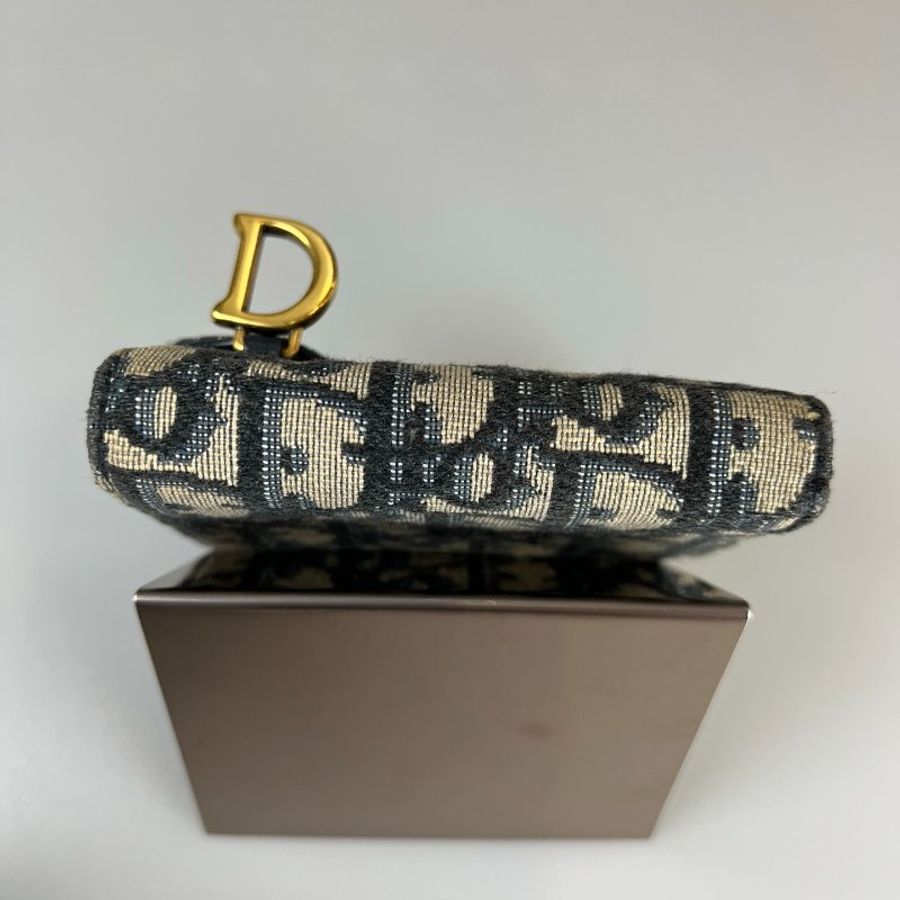 DIOR 老花馬鞍三折短夾-4