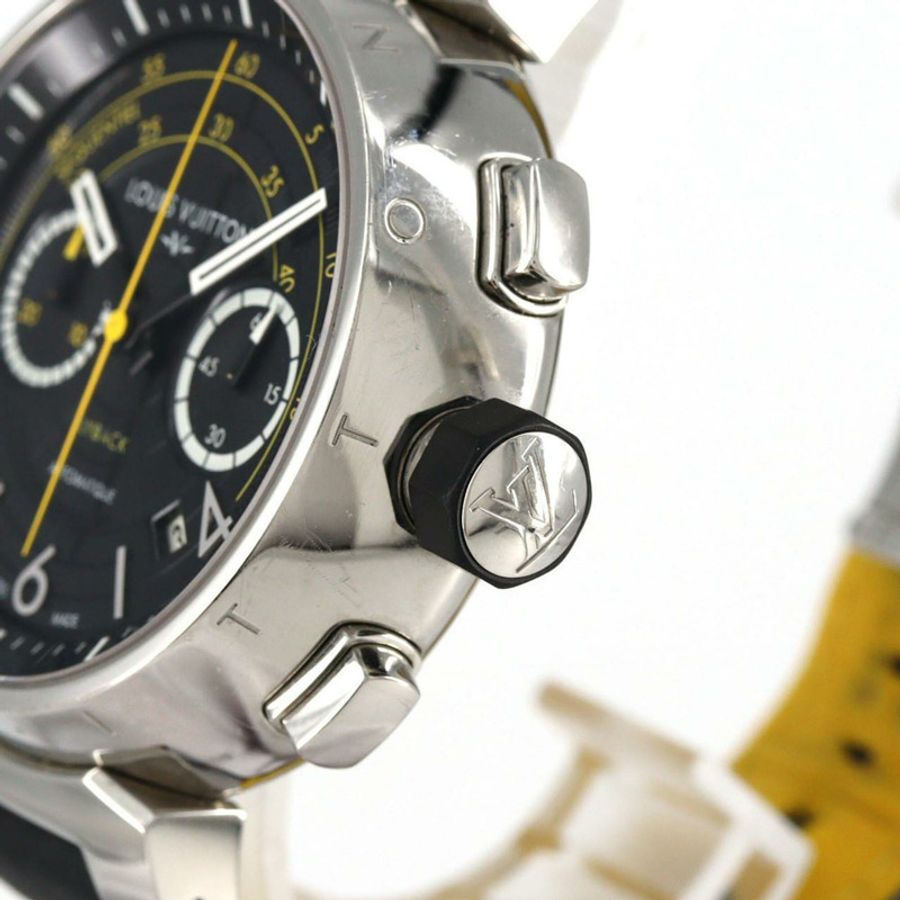路易威登 Tambour Flyback Chrono Volé II 限量版 Q102B 精鋼自動腕錶-2