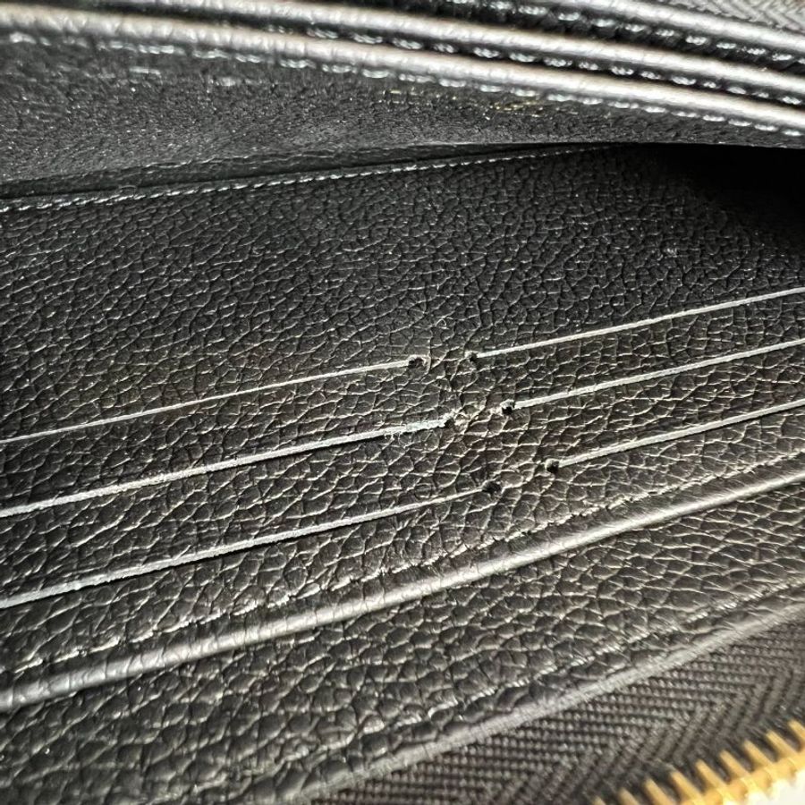 LV M80481/晶片款 黑Empreinteㄇ拉長夾-6