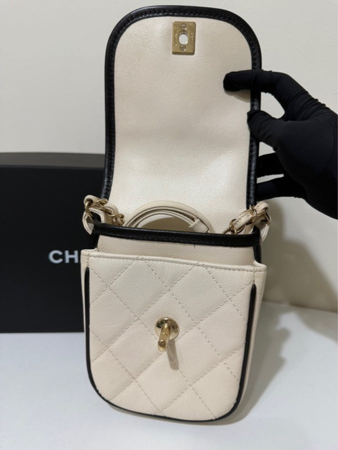 Chanel 香奈兒🖤 21s 熊貓🐼手機包 98新✨ 附件：盒子、防塵袋、保卡-4