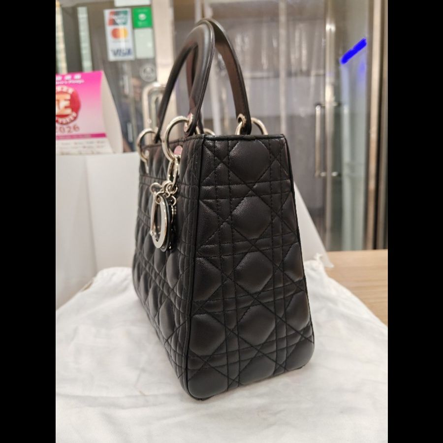 Dior Lady Dior small black x silver-1