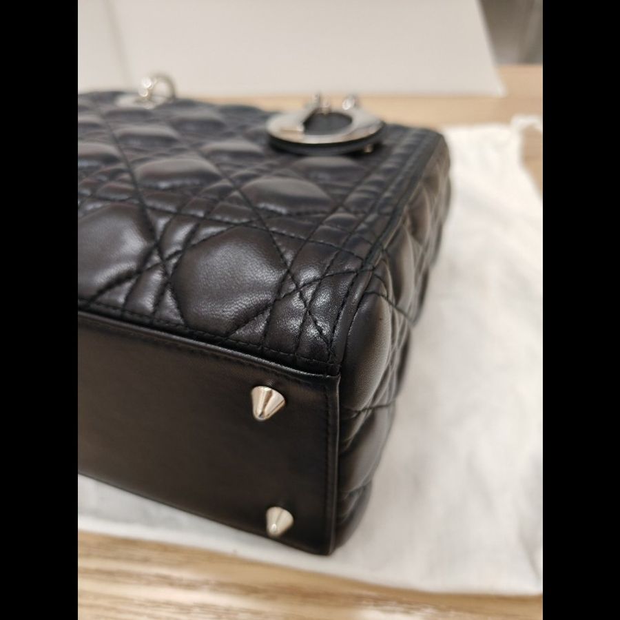 Dior Lady Dior small black x silver-6