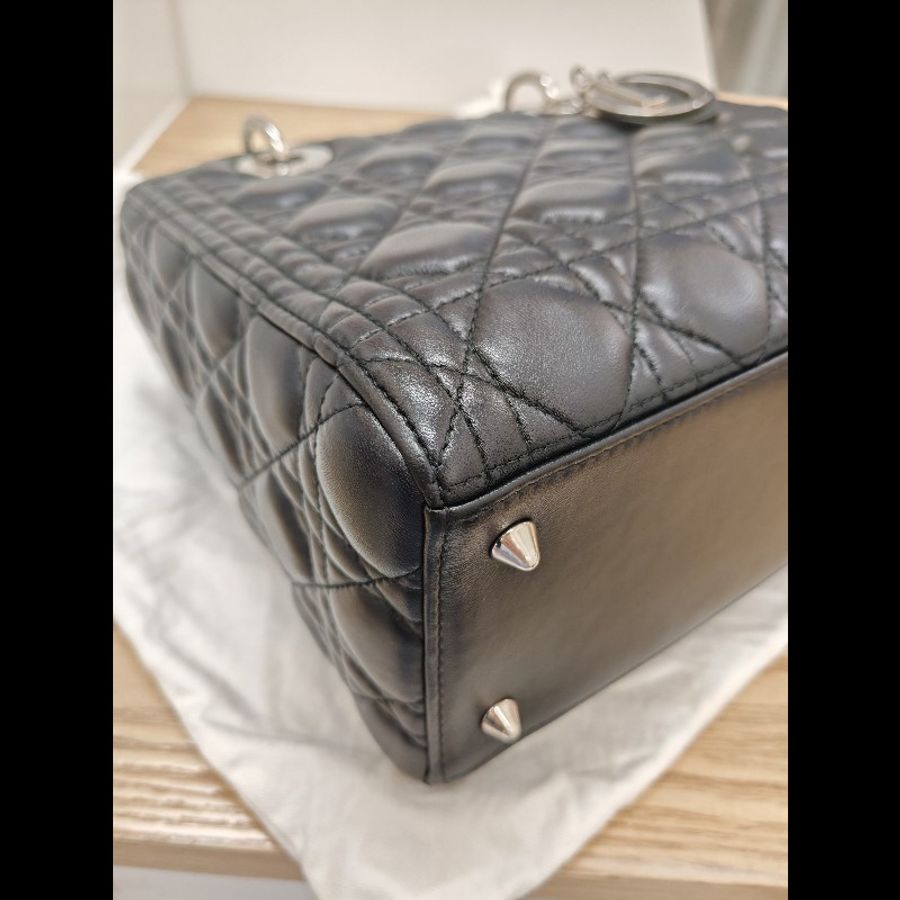 Dior Lady Dior small black x silver-7