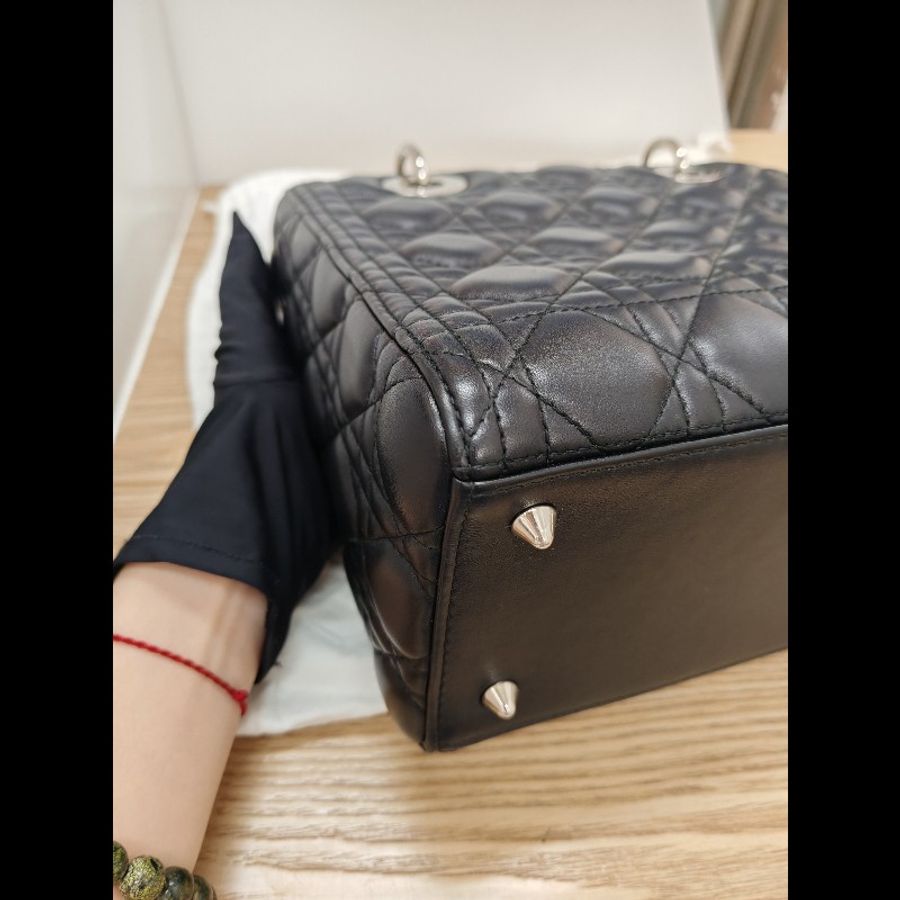 Dior Lady Dior small black x silver-8