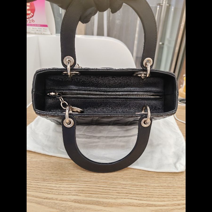 Dior Lady Dior small black x silver-10