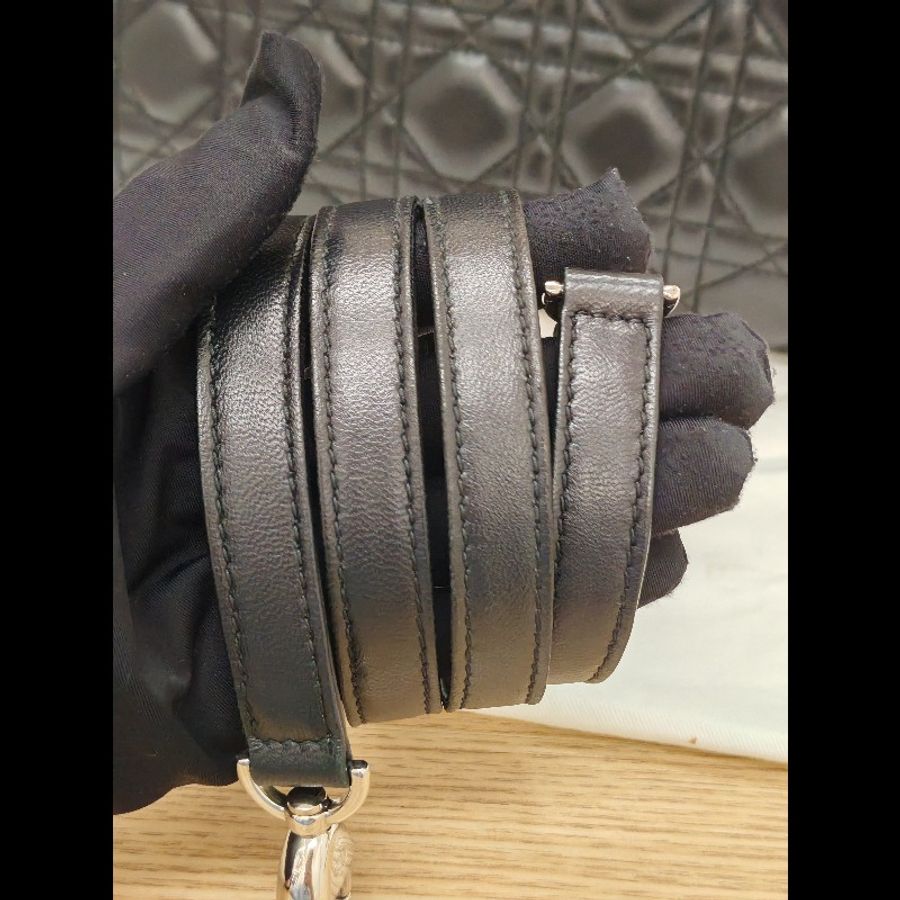 Dior Lady Dior small black x silver-18