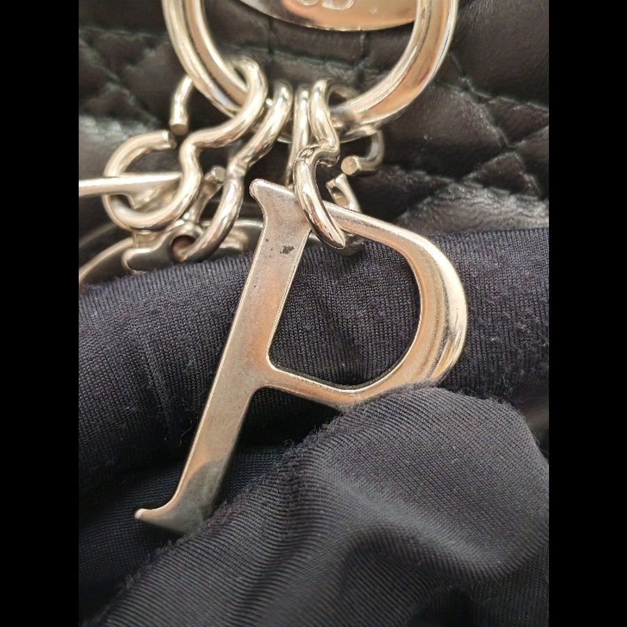 Dior Lady Dior small black x silver-21