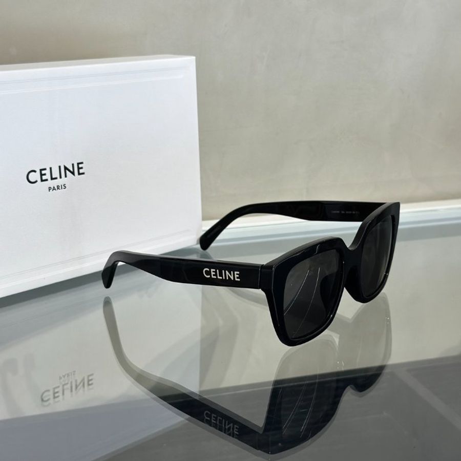 CELINE CELINE字母鏡腳方框太陽眼鏡-0