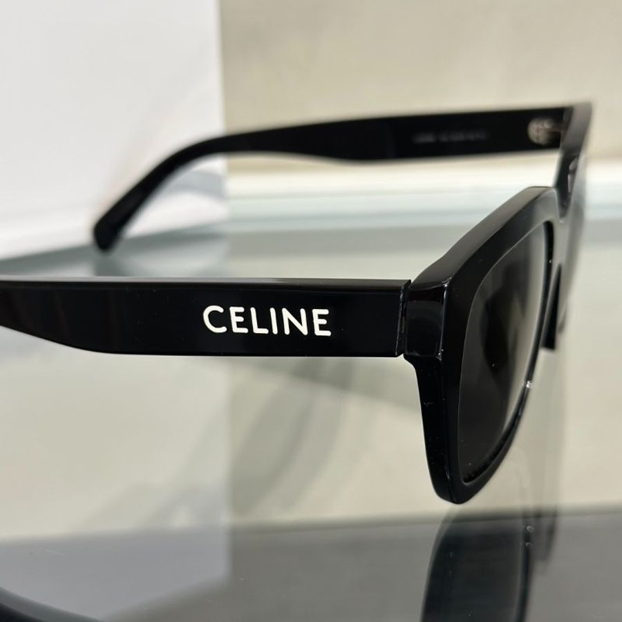 CELINE CELINE字母鏡腳方框太陽眼鏡-4