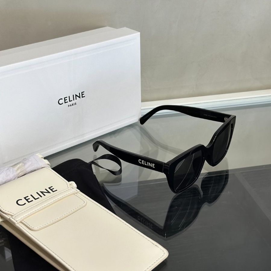 CELINE CELINE字母鏡腳方框太陽眼鏡-5