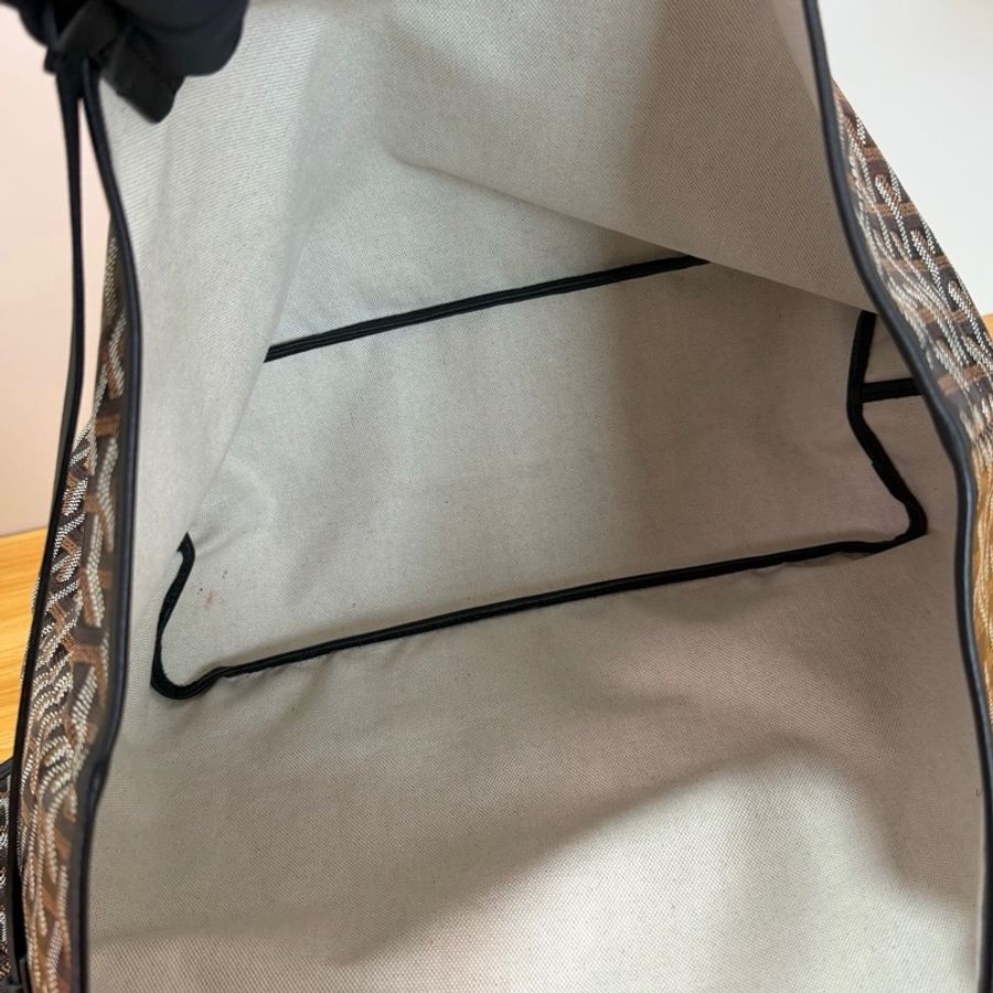 goyard/戈雅 黑色中號滿印老花托特包子母包單肩包購物袋-6