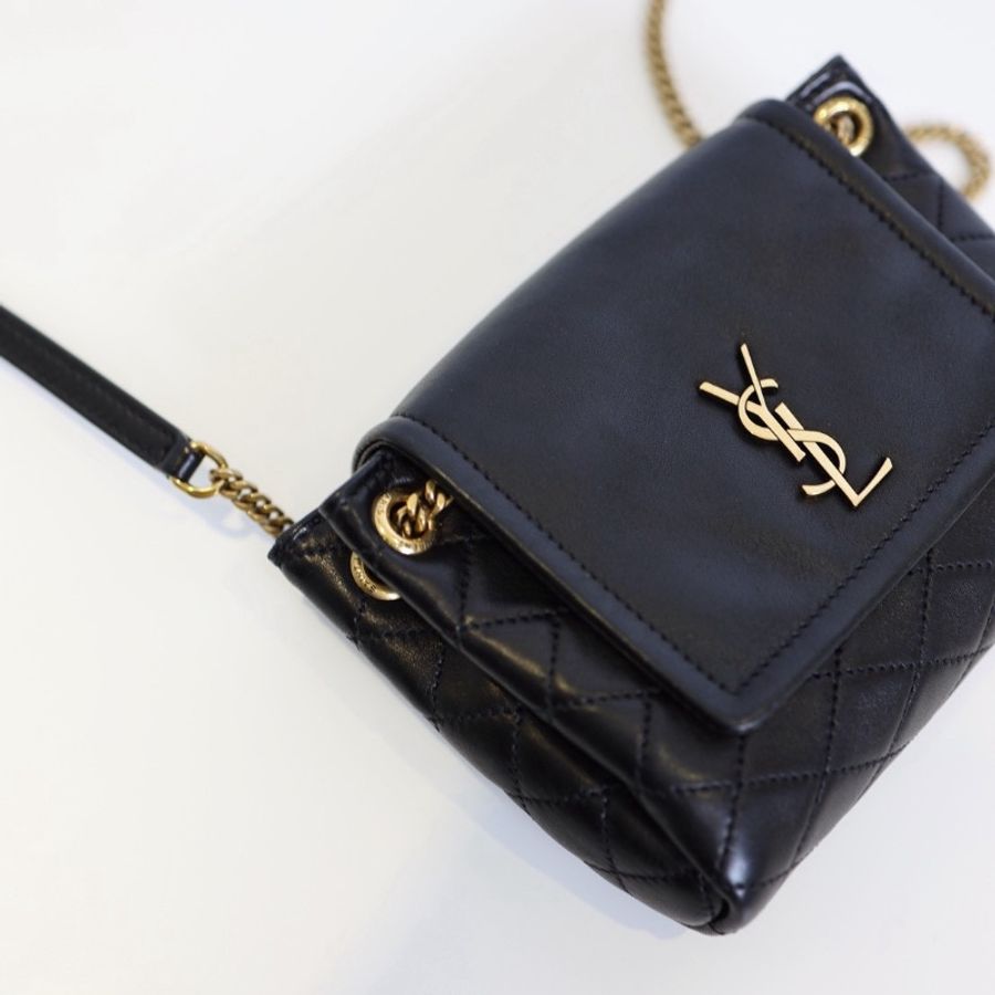 二手Ysl Nolita Mini 黑金款-15