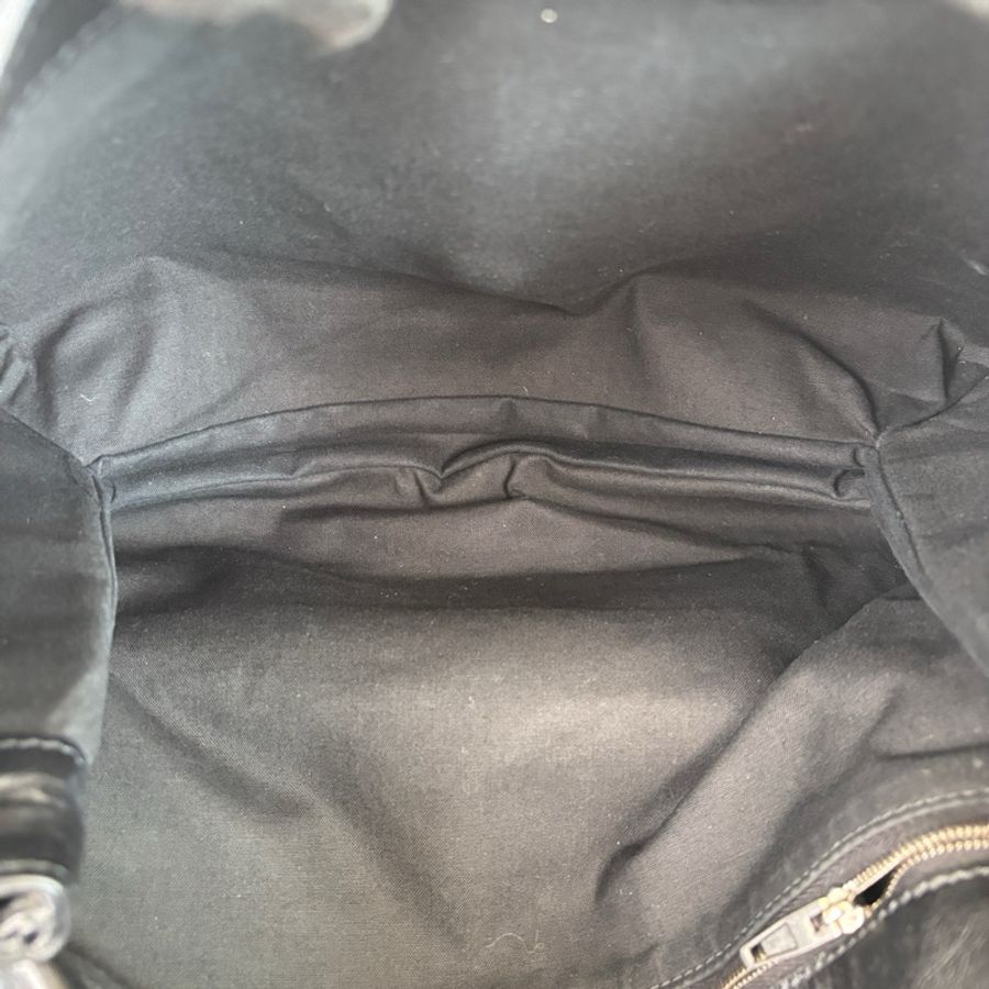Balenciaga 巴黎世家BB Soft Flap金屬扣小牛皮鏈條包大號單肩包斜挎包 銀扣-7