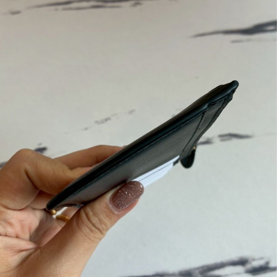 Balenciaga 黑色一字卡片零錢包👛-5
