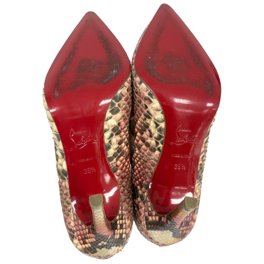 CHRISTIAN LOUBOUTIN Kate 蛇皮 高踭鞋 100MM-12