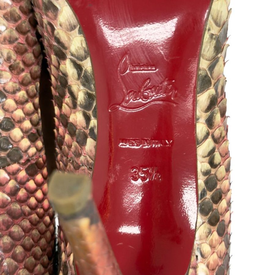 CHRISTIAN LOUBOUTIN Kate 蛇皮 高踭鞋 100MM-13