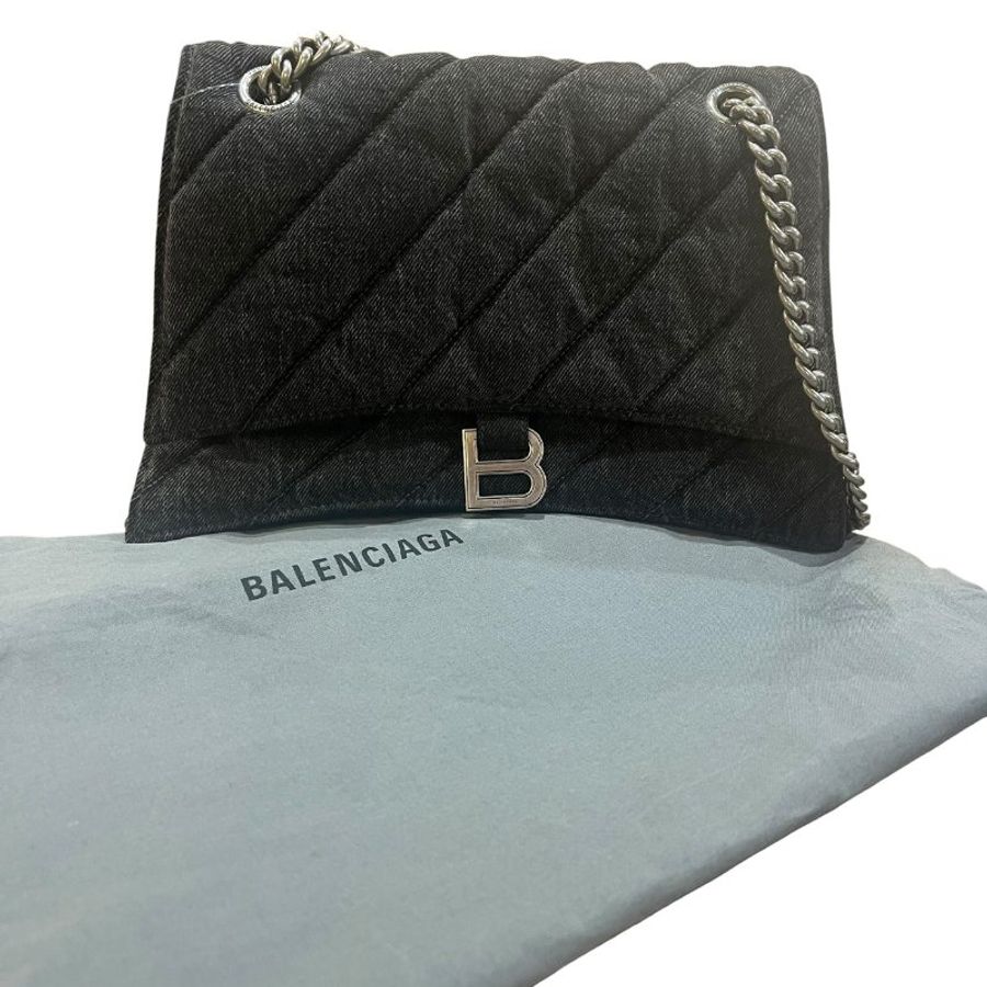 【美收精品】BALENCIAGA 灰色肩背包 5-672-0