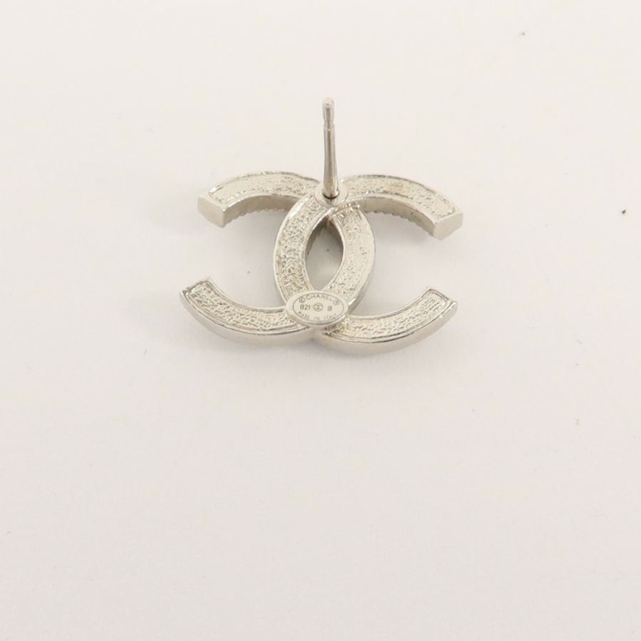 CHANEL 金屬/水晶Pierced Earring耳環-4
