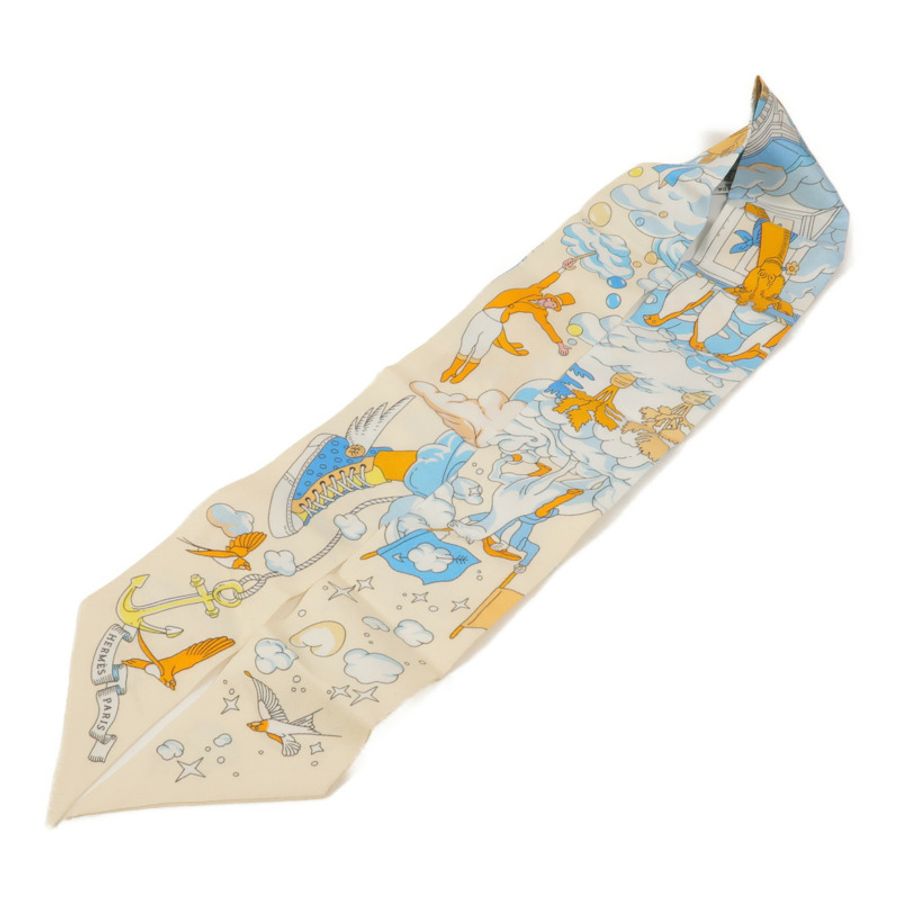 HERMES 絲質Twilly絲巾-2