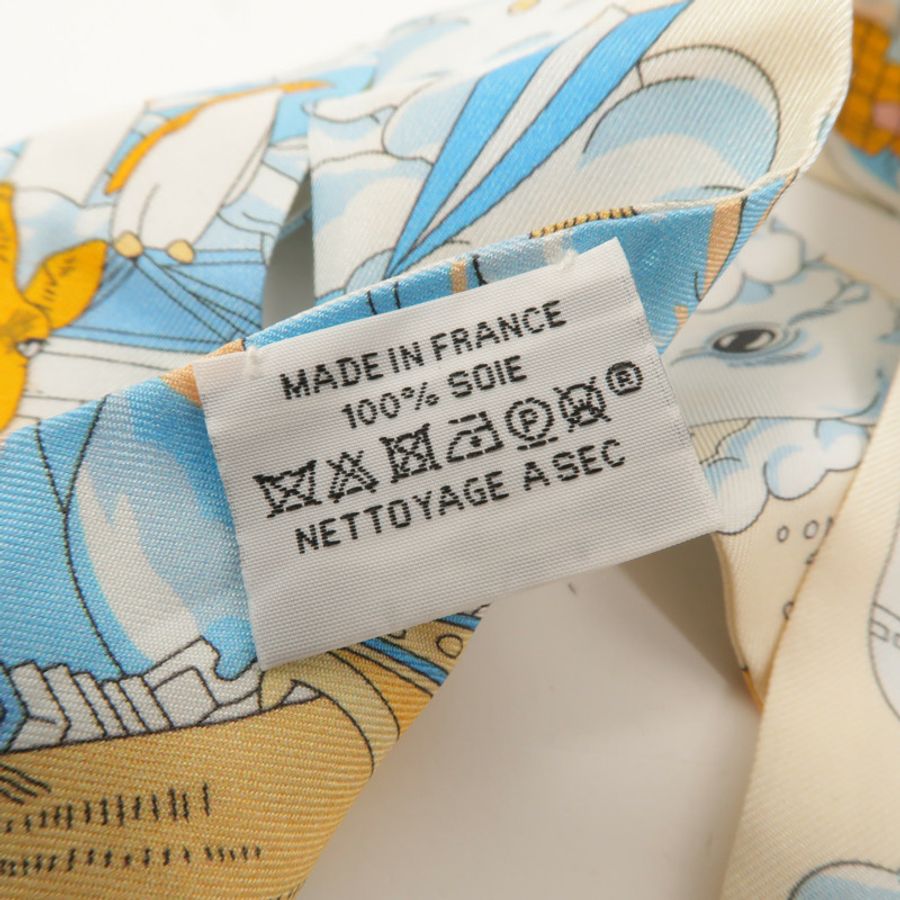 HERMES 絲質Twilly絲巾-6