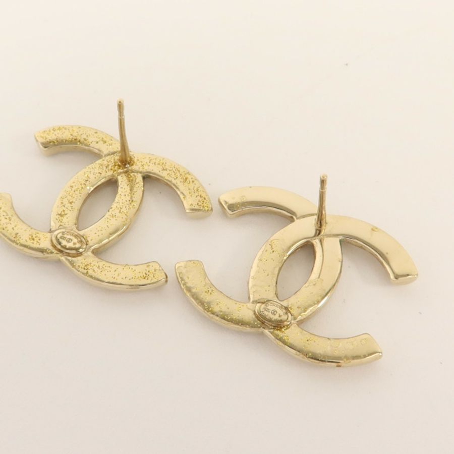CHANEL 金屬/水晶Pierced Earring耳環-8
