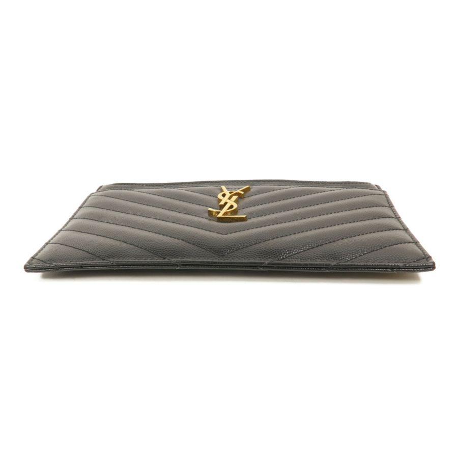 SAINT LAURENT 牛皮皮革Monogram Bill Pouch手拿包-3