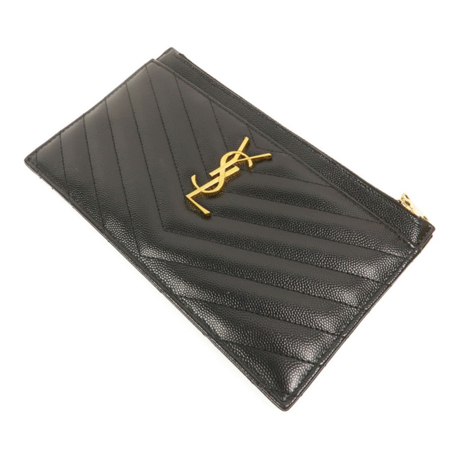 SAINT LAURENT 牛皮皮革Monogram Bill Pouch手拿包-4