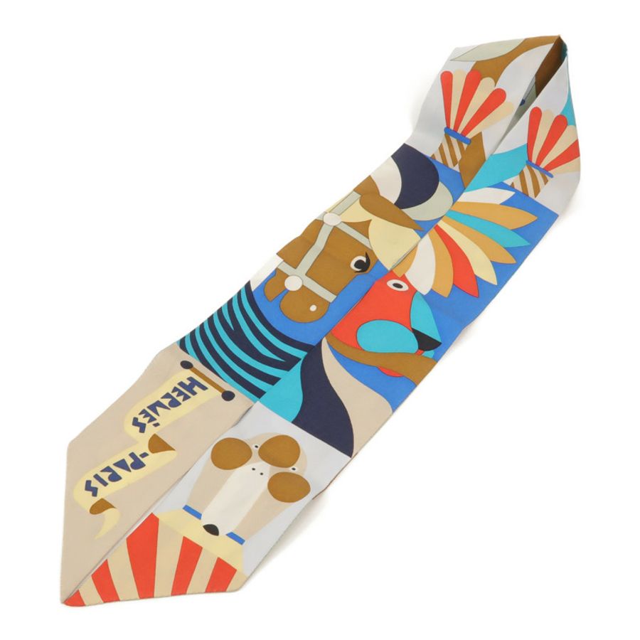 HERMES 絲質Twilly絲巾-2