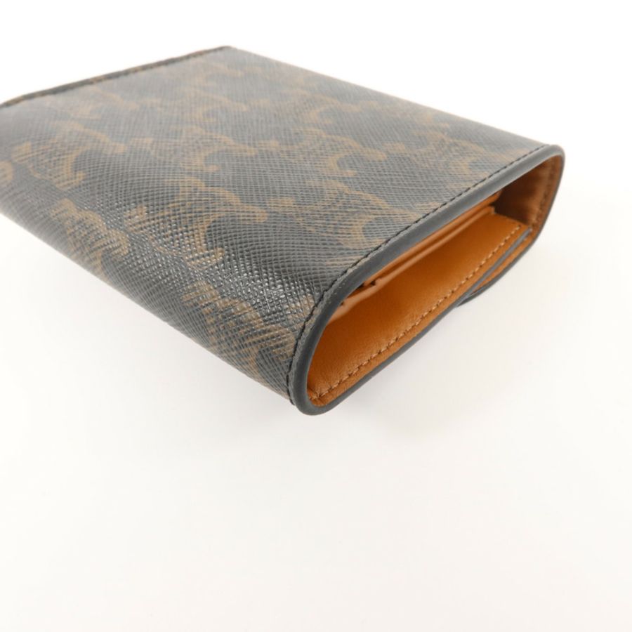 CELINE 塗層帆布Triomphe Wallet錢包-13