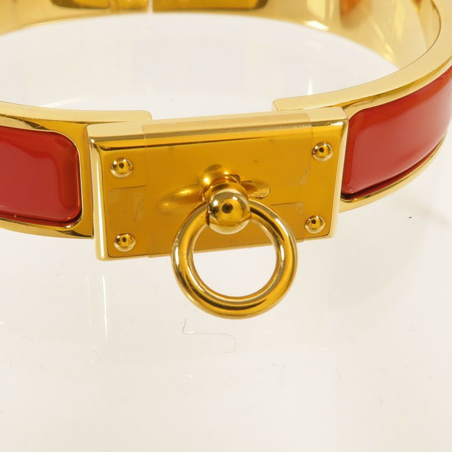 HERMES 金屬Mini Clic Kelly手鐲-4