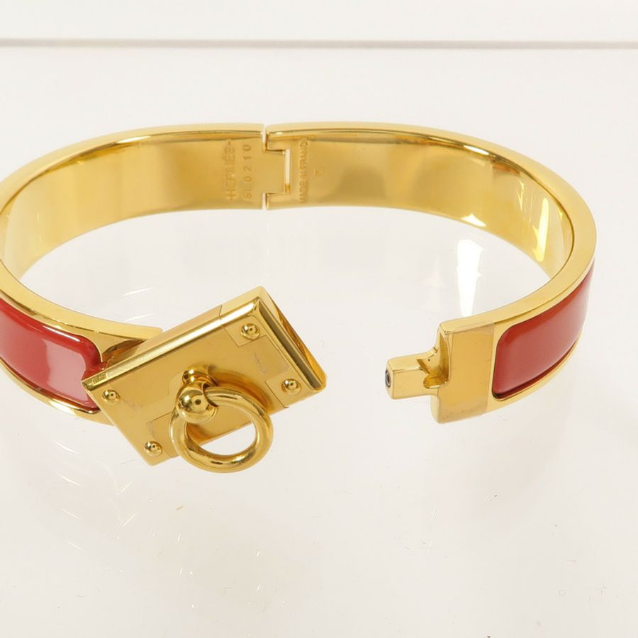 HERMES 金屬Mini Clic Kelly手鐲-5