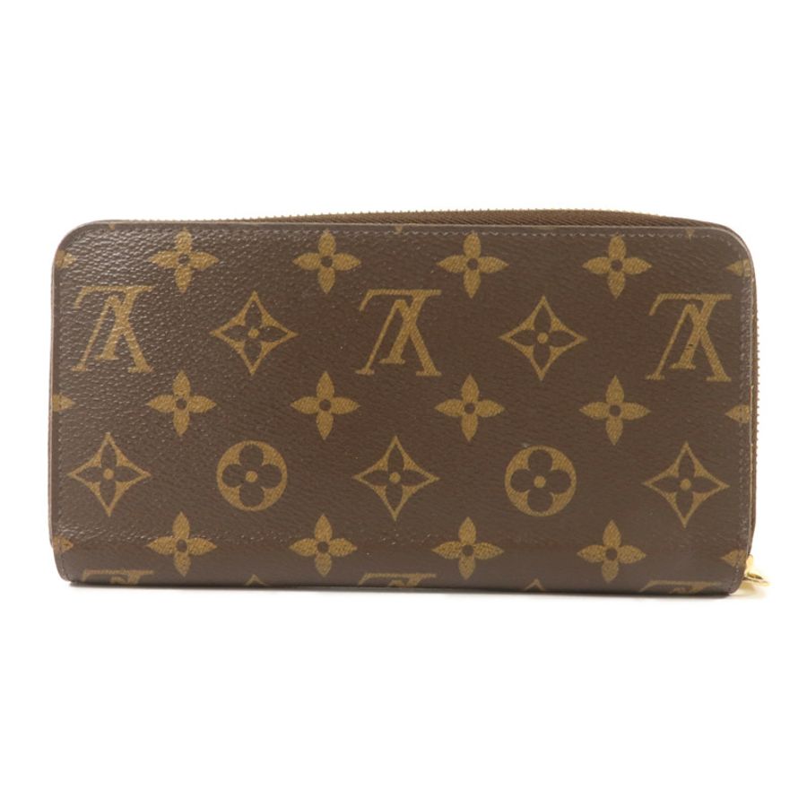 LOUIS VUITTON Monogram Zipper Long Wallet金扣長錢包-1