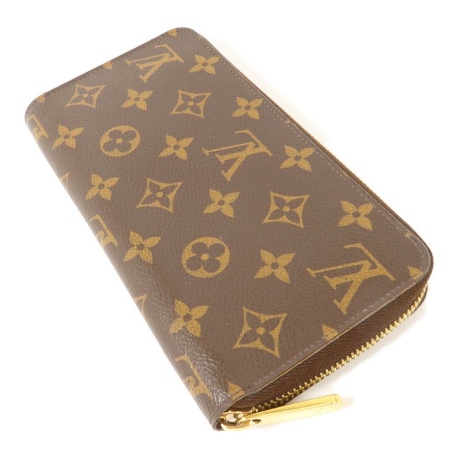 LOUIS VUITTON Monogram Zipper Long Wallet金扣長錢包-3