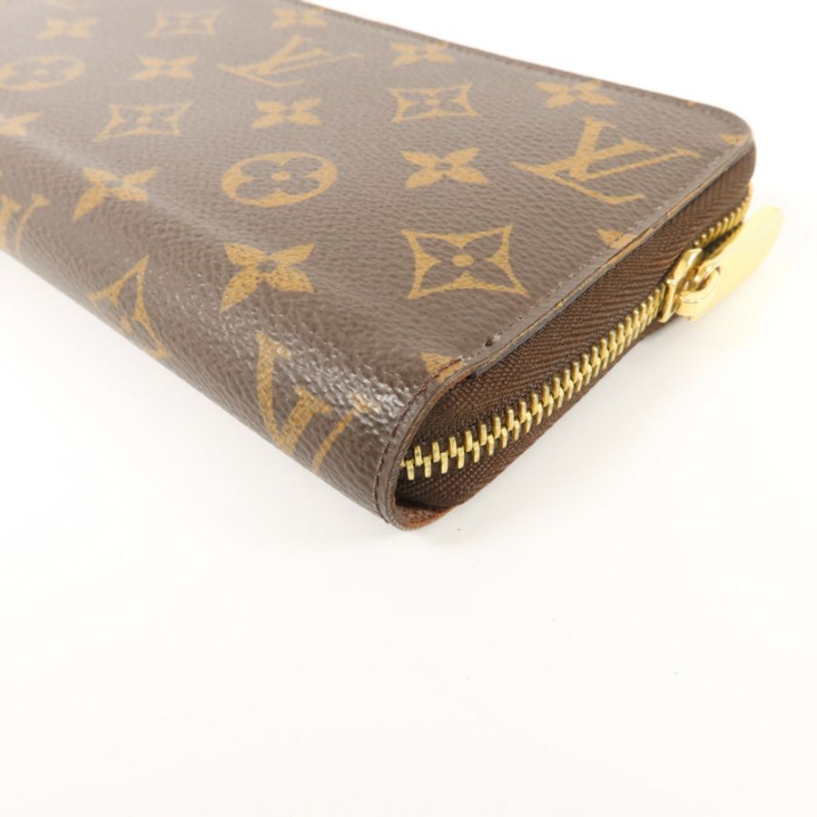 LOUIS VUITTON Monogram Zipper Long Wallet金扣長錢包-9