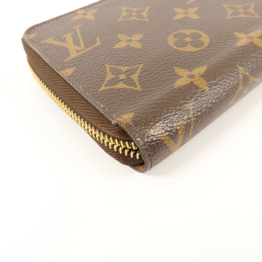 LOUIS VUITTON Monogram Zipper Long Wallet金扣長錢包-10