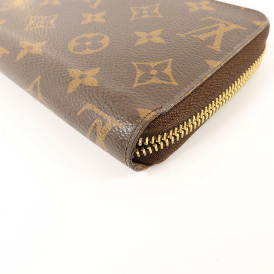 LOUIS VUITTON Monogram Zipper Long Wallet金扣長錢包-11