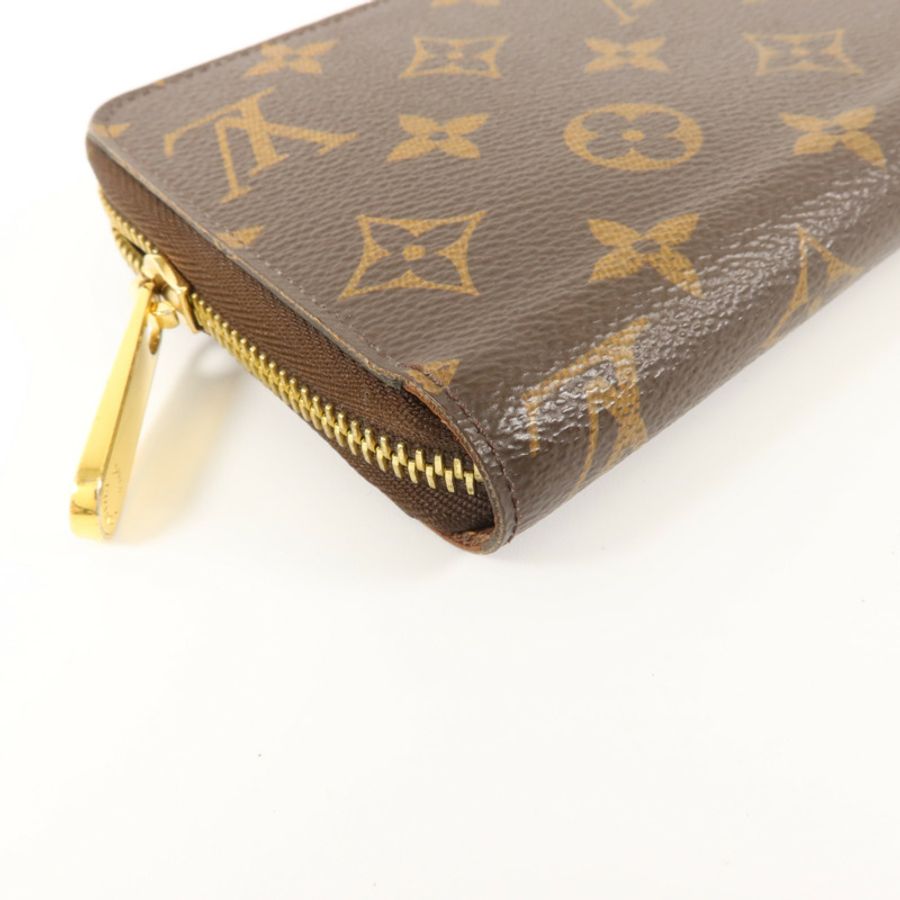 LOUIS VUITTON Monogram Zipper Long Wallet金扣長錢包-12
